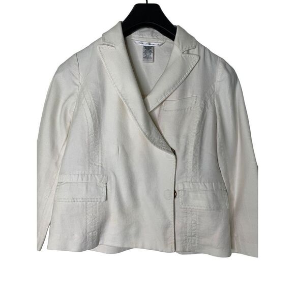 Diane Von Furstenberg jacket white women’s size 2 - Picture 1 of 6